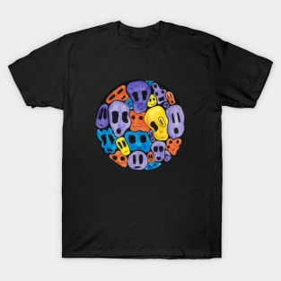 Colorful Skeleton Bubble T-Shirt